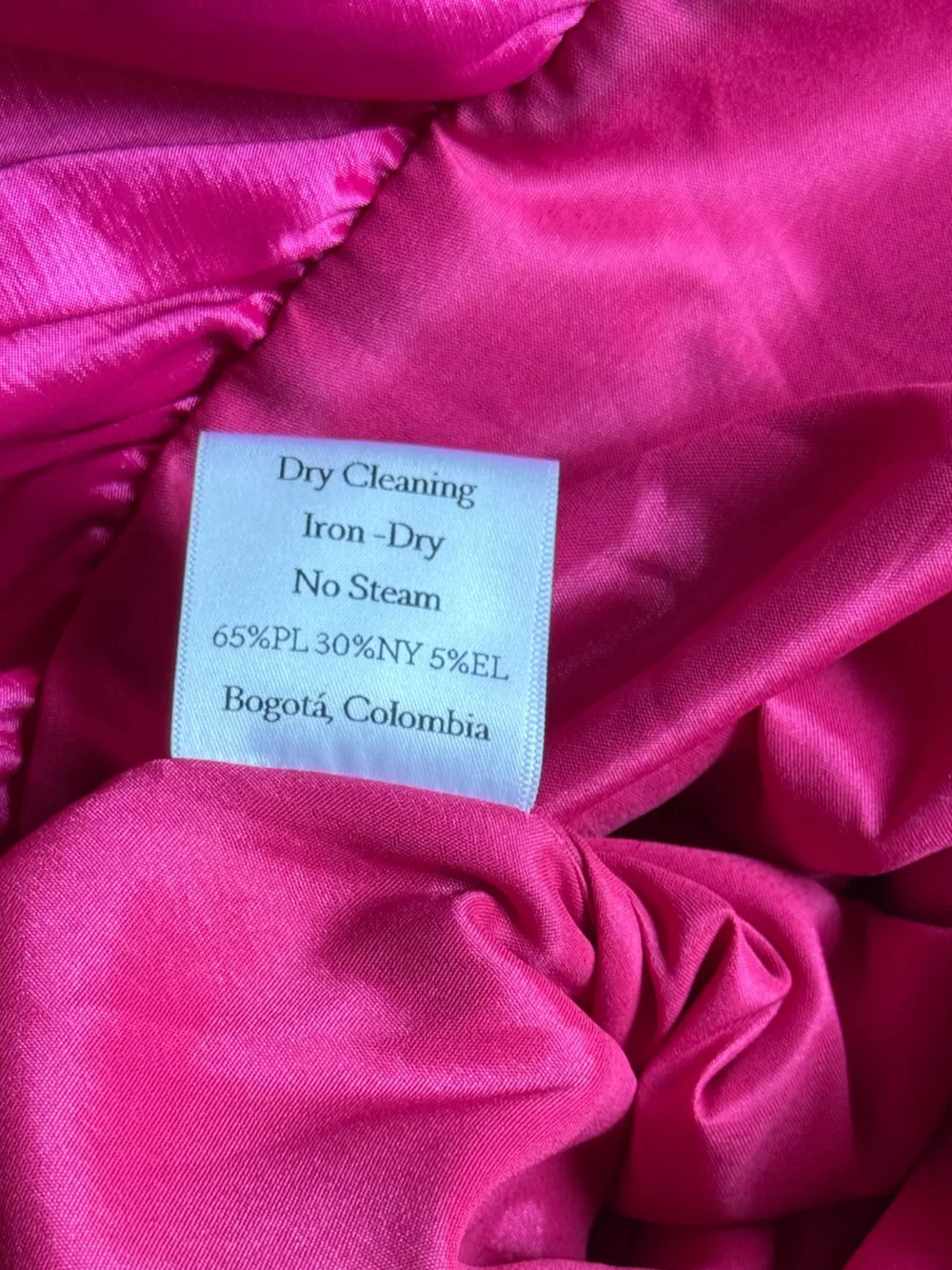 Kika Vargas - NOT TARGET Karen Dress Hot Pink Satin Mini Statement Bow Sleeves - Picture 10 of 10